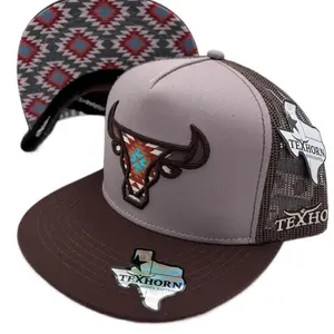 CATTLE AZTEC BROWN TEXHORN CAP