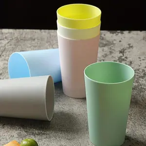 Reusable Water Cup, 6pcs/set Plastic Cup, Table Stackable Plastic Cups, Portable Drinking Cup for Home, Outdoor, Party and Camping, Drinking Water Tool