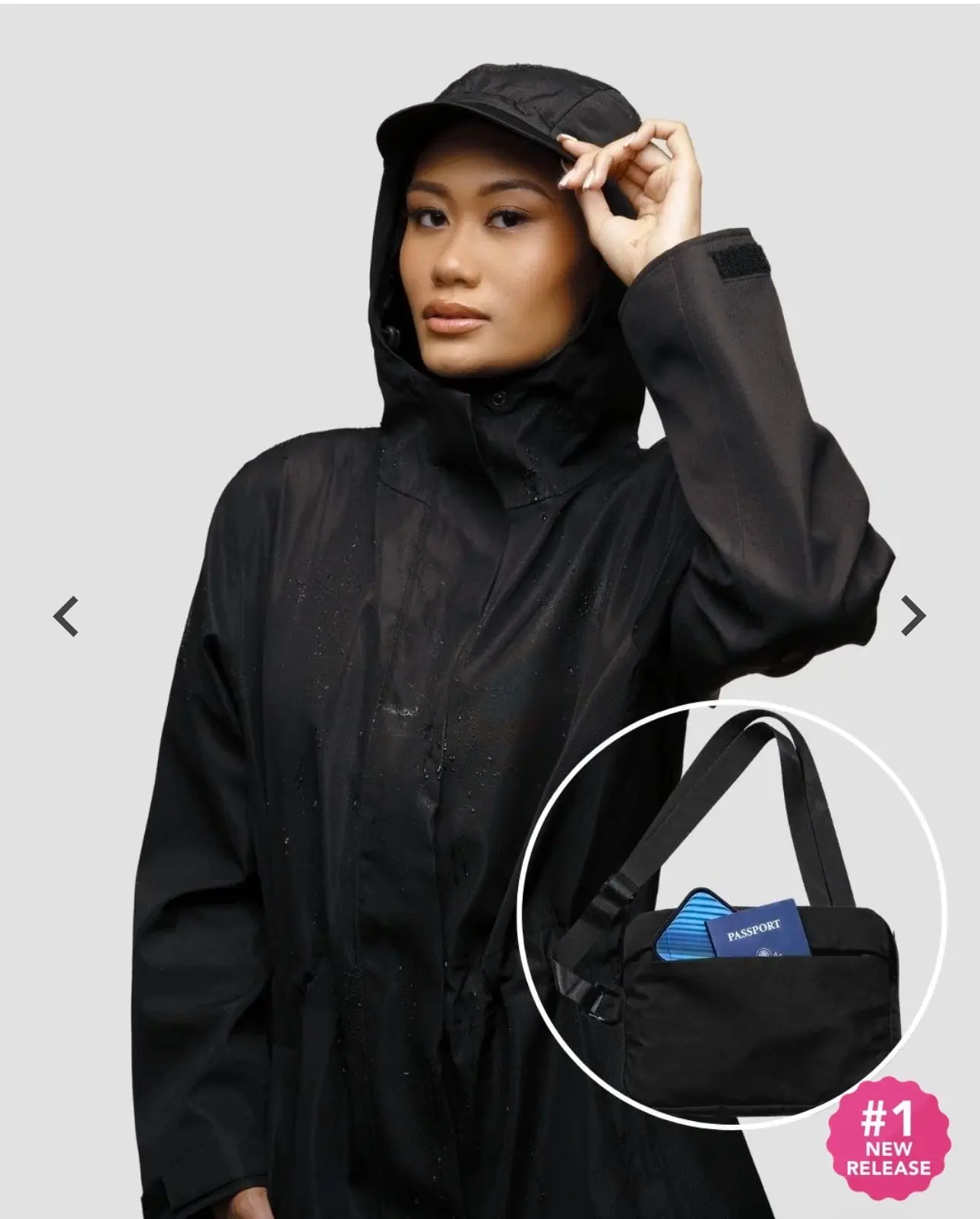 Satin-Lined Packable, Waterproof Lite Rain Jacket