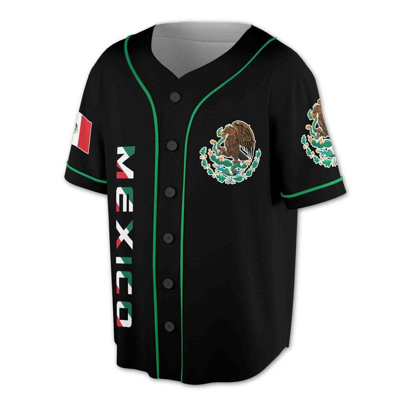 Personalized Name Eagle Mexico Viking Aztec 3D All Over Printed Baseball Jersey for Men & Women | Custom Design in S-5XL Size Options