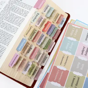 Mothers Day Gifts Bible Tabs for Women, 90 Pieces Large Print Bible Bookmarks Index Tabs Study Supplies Guide Kit, Baptism Christian Gifts for Men Beginner Easy to Read, Pastel Color, Gifts for Easter Mother's Day