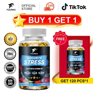 Fulimiks 5 HTP+ Supplement | Supports Memory, Mental Focus, Cognitive Health & Energy | Promotes Healthy Mood & Brain Function | Vitamin B6 & L Theanine | 120 Capsules, Buy 1 Get 1