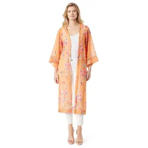 Caelan Kimono in Watercolor Roses - Product Title Provided
