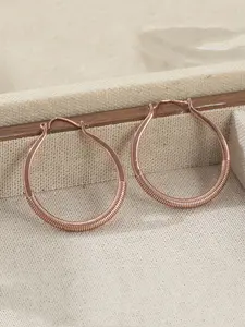 Copper Hoop Earrings Wire Wrap Hoops Copper Hoops Big Earrings Rustic Jewelry Large Hoop Earrings Large Hoops