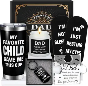 Father's Day Gift for Dads Birthday Funny Dad Gifts from Daughter Son Kids Cool Father Happy Birthday Gift Ideas for Dads Presents Basket for Best Dad Ever, Daddy Father Gift Stuff for Christmas, Fathers Day