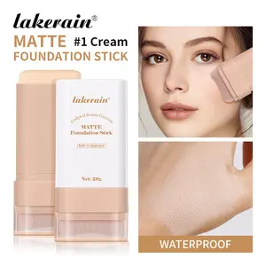 Lakerain Matte Foundation Stick Tinted Moisturizer for Face, Full Coverage Foundation, Concealer Stick Moisturizing Concealer for Foundation Makeup, Matte Finish