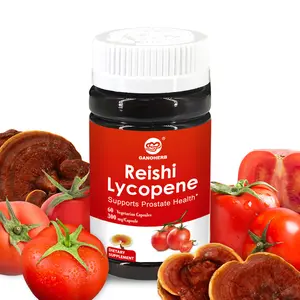GANOHERB Natural Ganoderma Lucidum & Lycopene Herbal Dietary Supplement Capsules - Antioxidants, Immunity Vitamins Supplements, Prostate Support, No Additives, 60 Capsules (30-Day Supply), Antioxidants Vitamins Supplements summervibes☀️