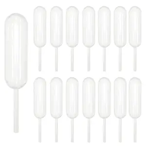 Cupcakes Pipettes, 50 PCS 4ml Clear Plastic Transfer Liquid Dropper, for Chocolate or Cupcakes, Mini Cakes, Waffles, Children's Painting, Kitchen Supplies