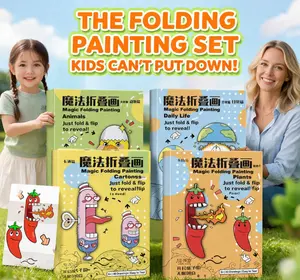 nteractive Fold-to-Reveal Art Books for Kids, Set of 4