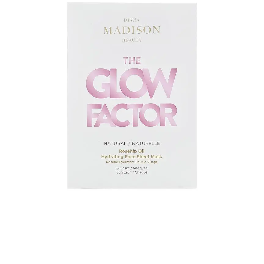 Diana Madison Beauty The Glow Factor Face Mask 5 Pack