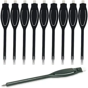 50 count plastic golf pencils with eraser clips scoring pencils for golf events,wedding, company meetings 's drawing (Black 50 count)
