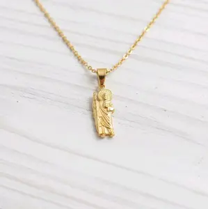 Saint Judas Pendant Necklace for 3mm Chains - Dije de San Judas Pequeño para Cadenas de 3mm