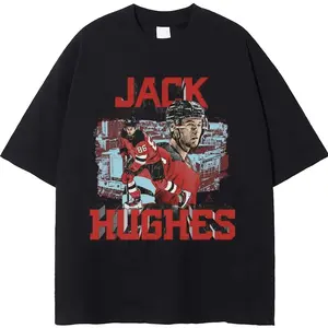 Jack Hughes Tshirt, New Jersey Hockey Fan Tee, Jack Hughes 86 Graphic Shirt, Devils Merch