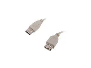 Nippon Labs USB-10-MF-2P 10 ft. Beige USB2.0 Extension 10ft Cable Male to Female, 2 Packs