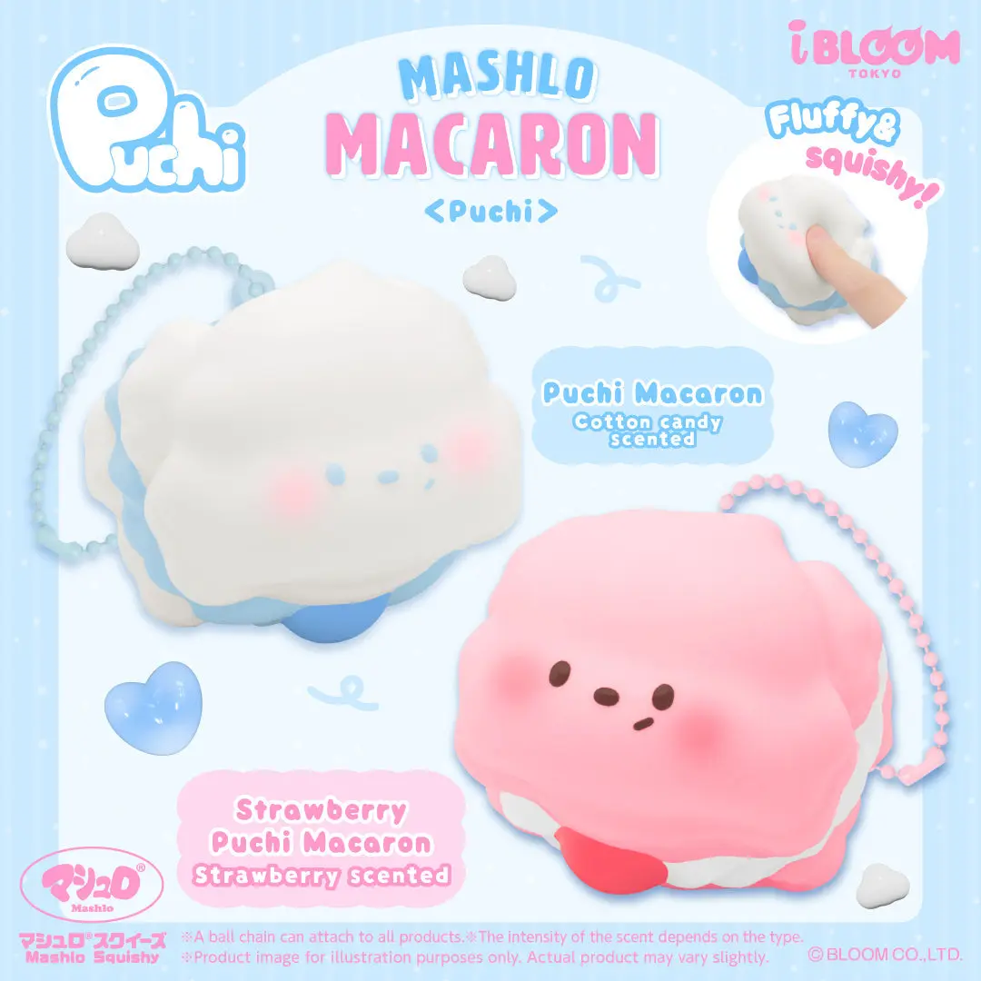 iBloom Squishy Mashlo Macaron Puchi Kawaii Soft Scented Slow Rising Stress Relief