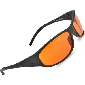 Blue Blocking Amber Glasses for Sleep 99.9 Percent Effective - Nighttime Eye Wear - Special Orange Tinted Glasses Help You Relax Your Eyes