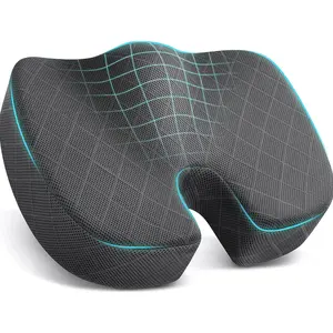 Ergonomic U-Shaped Memory Foam Seat Cushion for Office Chair, Car Seat – Relieves Sciatica, Hip, Coccyx Pain During Long Sitting