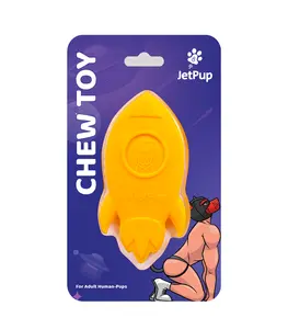 Pup Play Chew Toy Rocket - Yellow
