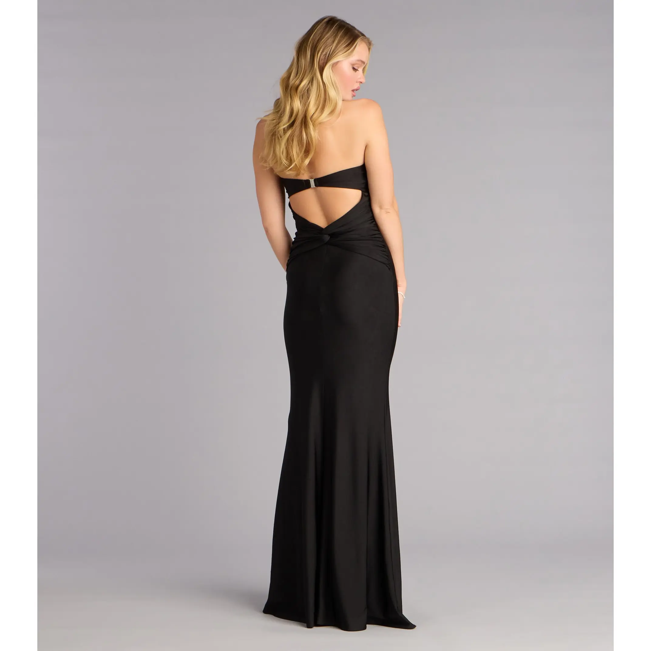 Margret Strapless Cutout Mermaid Formal Dress