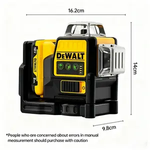 DEWALT DW089LG 12V Cordless Green Laser Level 12 Lines 360° Coverage Li-ion Battery Powered for DIY Professionals Outdoor Tool