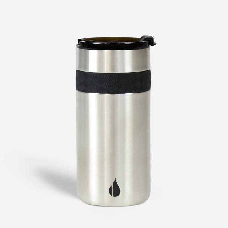12oz Commuter Coffee Tumbler - Brushed Steel