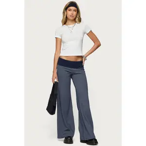 Amarna Striped Fold Over Pants