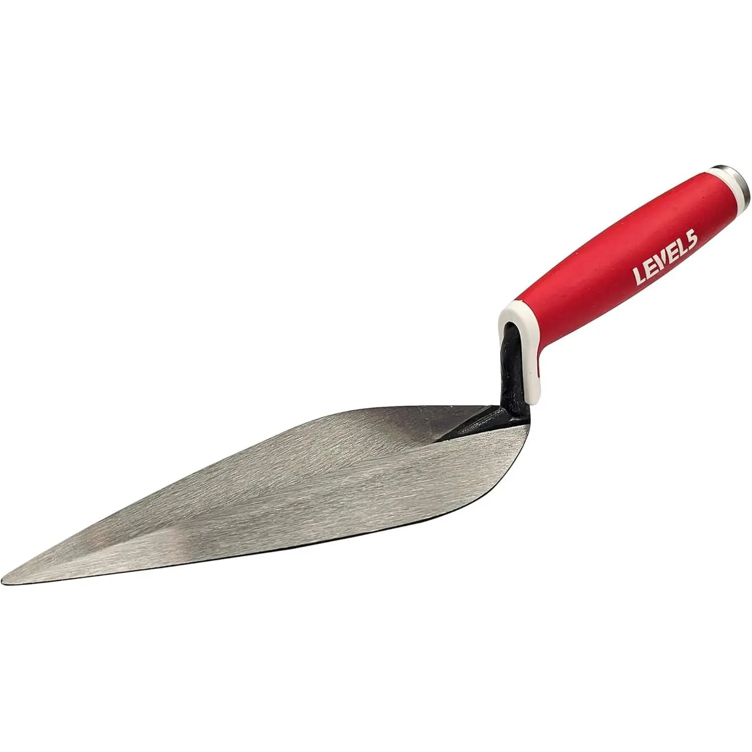 Narrow London Brick Trowel, 10in x 4 5/8in Carbon Steel Masonry Tool, All Day Use, Lightweight & Balanced Handling, Comfortable Wrist Balance, Minimal Flex