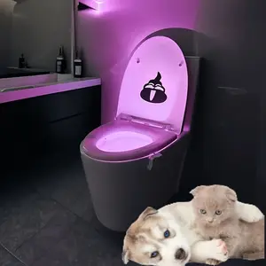 Pet  Night Light with Motion Sensor, 16 Color Changing LED Gadget for Bathroom Accessory Decor, Cool Gag Stuff for Men, Kids, Birthday