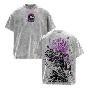 Future Trunks Capsule Corp DBZ T-Shirt & Hoodie | Super Saiyan Trunks Anime Graphic Tee | Vintage Washed Oversized DBZ Manga Streetwear Top Shirt | Saiyan Warrior Sword Fighter Anime Merch | Japanese Anime Fan Gift | Unisex Cotton Casual Wear