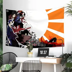 Anime Samurai Champloo Flags Custom Camping Outdoor Garden room Bedroom Decor Party Backdrops Wall Art Family Gifts