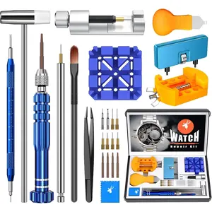 Watch Repair Kit for  Replacement & Link Removal, Resizing &Opener, Watch Repair and Cleaning  Set, Wrench  Remover, Spring Bar Tool