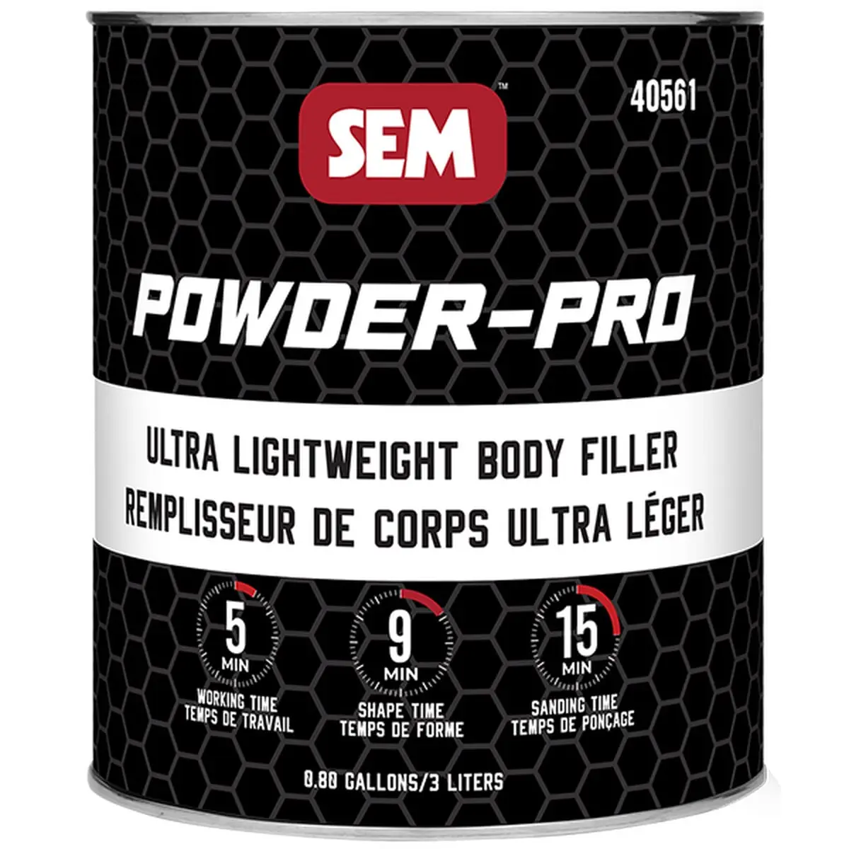 SEM Products SEM40561 Ultra Lightweight Body Filler Compound, Automotive Car Body Repair Tool, Body Filler Compound Car Body Repair Tools