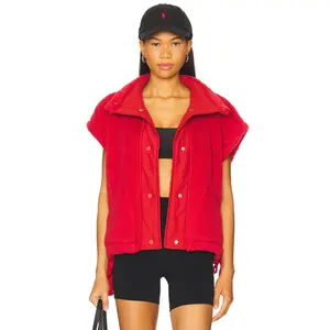 Free People x FP Movement Scout It Out Vest in Cranberry