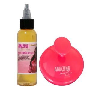 Hair Boom Drops Hair Growth Oil Haircare Kit with Comfort Scalp Brush