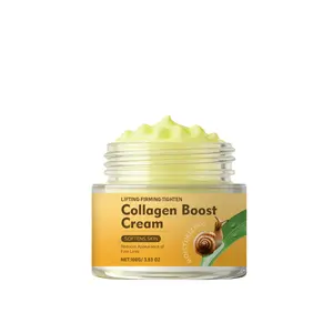 Collagen Tightening Moisturizing Face Cream, Vitamin C & E, Hydrating Moisture Boost, Snail Essence, Hyaluronic Acid, Smooth Skin, Daily Facial Care
