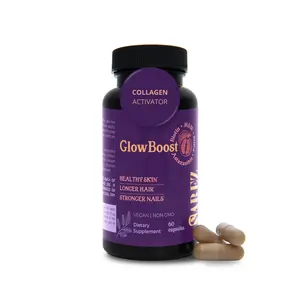 Collagen Activation Complex GlowBoost by Sarez MSM, Astaxanthin, Pomegranate, Grape Seed, Supports  Hair Growth, Skin Renewal and Fine Lines, Strong Nails, Anti-Aging, High Potency Formula, Not a Collagen Powder