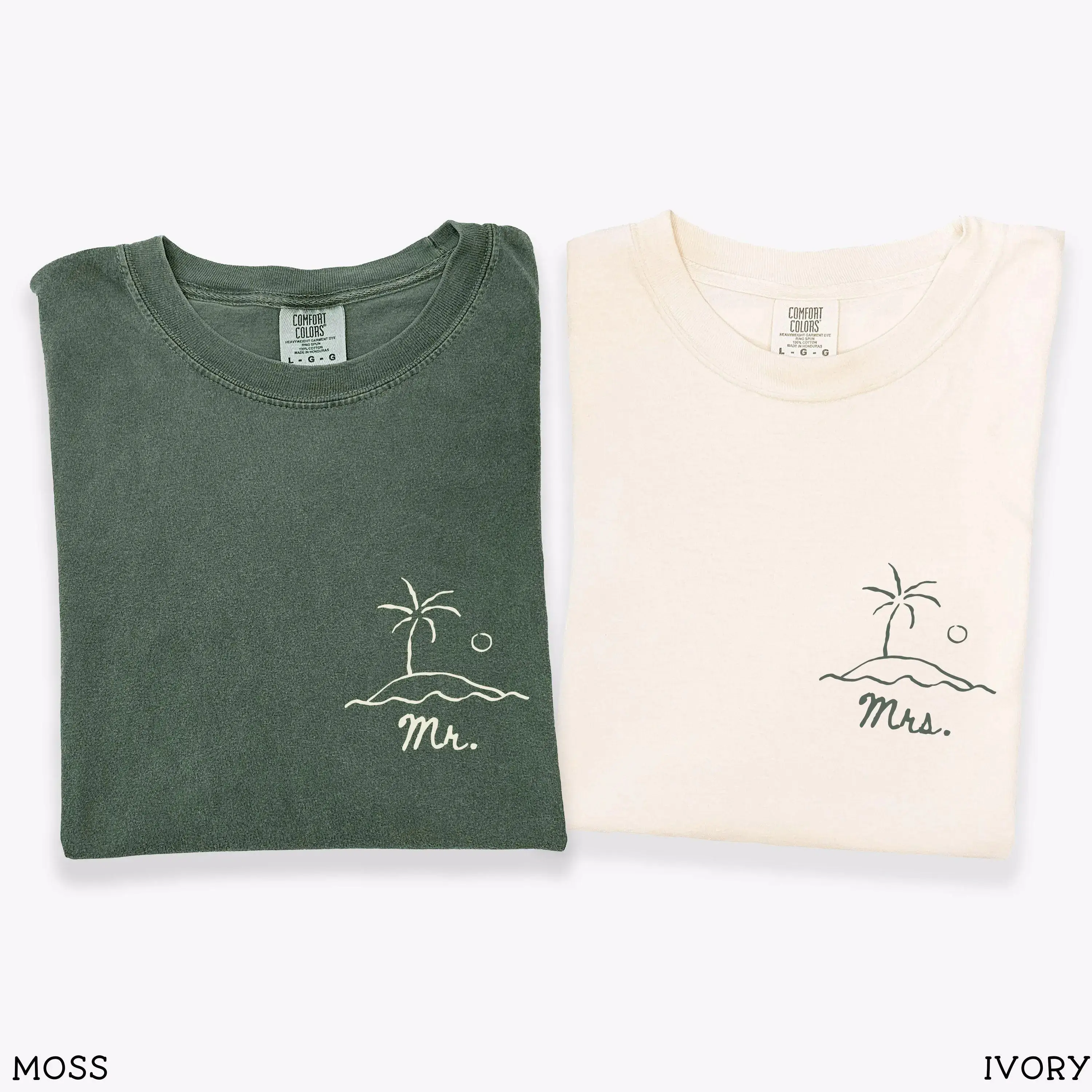 Custom Honeymoon Mrs and Mrs Shirts Comfort Colors, Mr and Mrs Honeymoon Tees, Newlywed Honeymoon Shirts, Custom Honeymoon Matching Shirts