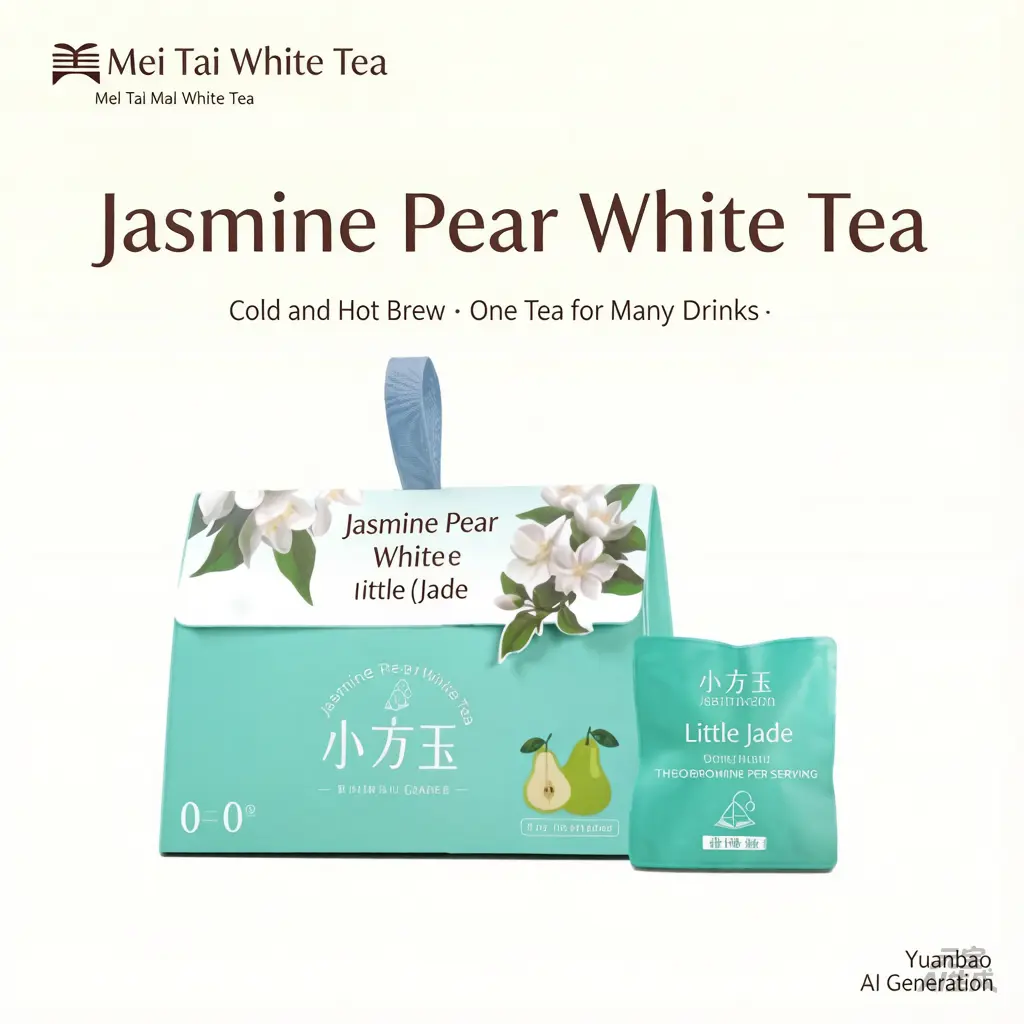 Jasmine White Tea with Pear | Refreshing Snow Pear Herbal Blend | Loose Leaf Tea Gift