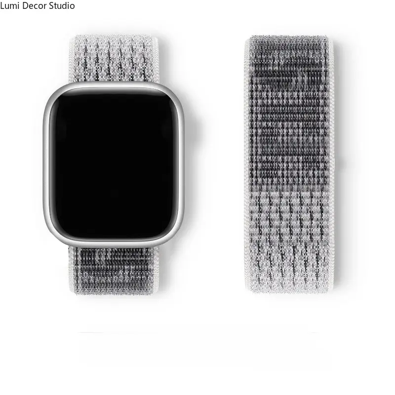 Elastic Braided Solo Loop Band for Apple Watch – Stretch Nylon Sport Strap Compatible with Series 11/10/9/8/7/SE/Ultra 2, Comfortable Breathable Wristband for Women & Men