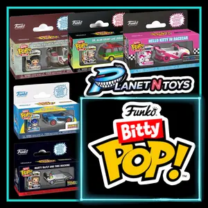 Funko Bitty Pop! Ride Assorted Models Characters with Racecar