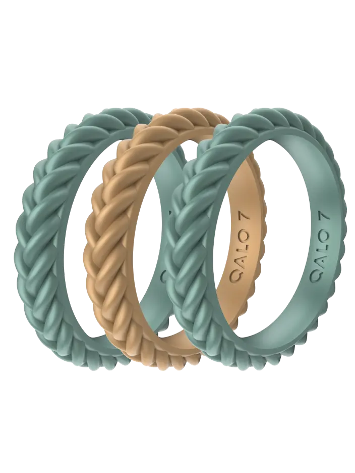 Women's Dark Forest 3-Stack Ring, Maximalist Jewelry, Ring Stack Costume Accessory, Triple Set Design Rings