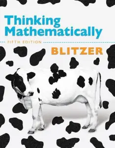 USED Book - Thinking Mathematically by Robert F. Blitzer (Hardcover) - english