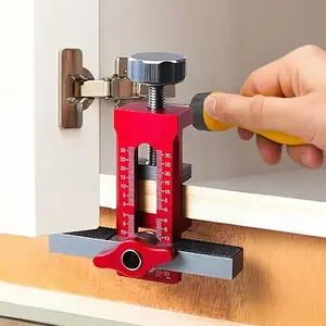 Cabinet Door Installation Auxiliary Tool Easy Install Kit Woodworking Open Hole Punch for DIY Woodworking Puncher Tool