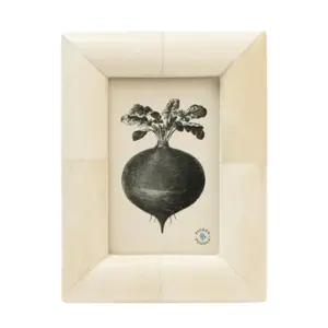 Vannes Natural Bone Beveled Picture Frame