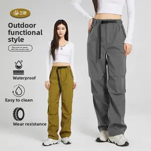 Charge pants autumn and winter men's and women's same outdoor windproof waterproof warm soft shell mountaineering pants tooling trousers Womenswear Bottom sweatpantsmen track pants sweats men's sweatpants wide leg sweatpants joggers