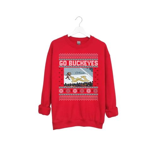 	Ohio vs Michigan Rivalry Sweater, Script Ohio on Big M Sweater, Buckeye Fan Erase The M Sweat Shirt, OSU Fan Gift, Brutus Ohio State Snow Fan Football T-Shirt, Sweatshirt, Hoodie, Football Tee, Gift for Unisex
