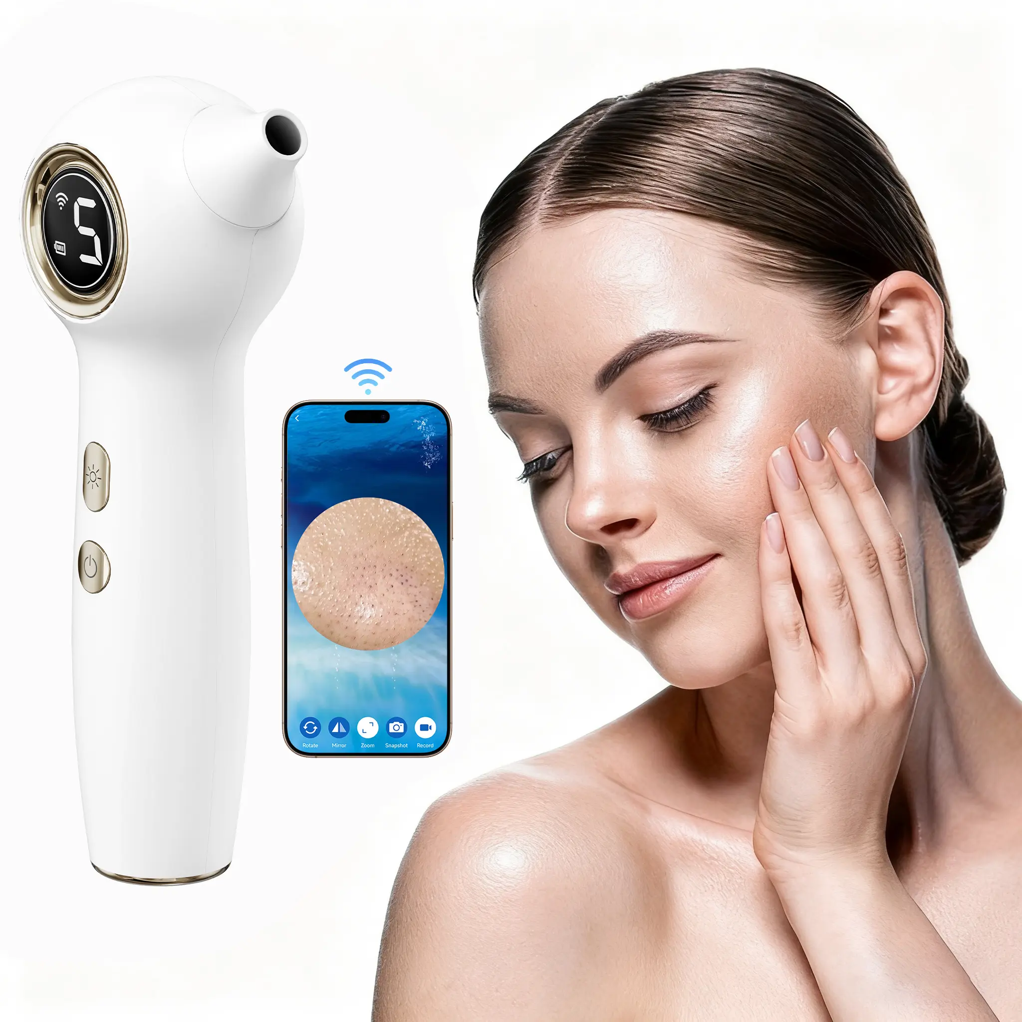 2026 New Blackhead Removal Beauty Device, Handheld Blackhead Cleaner, Facial Pore Cleanser Vacuum, Strong Suction, Acne Scar Treatment