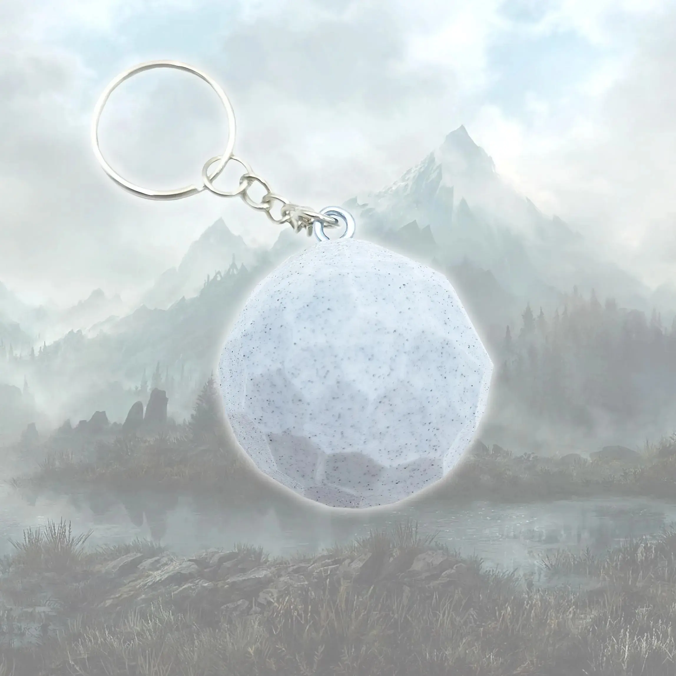 Meridia's Beacon Keychain - Elder Scrolls 3D Printed Durable Keychain for Fans of The Elder Scrolls Series