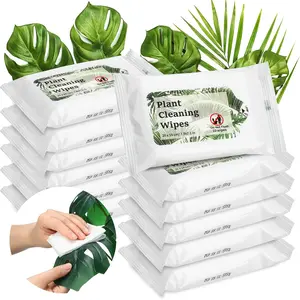 120 count  Cleaning Wipes for Leaves, Leaf Cleaner and Shine Wipe,unscented Thick Photosynthesis Wipes Leaf Cleaner for House Indoor & Outdoor
