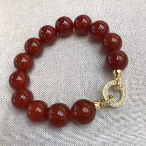 Natural Agate Necklace Vintage Style Luxury Elegant Delicate Design Celebrity Inspired Matching Necklace Bracelet Set For Women